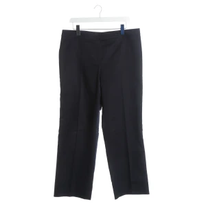 Escada Hosen (navy, Gr. 46) Baumwolle / Polyamid - gebraucht, Stoffhose mit Bügelkanten & Bund mit Gürtelschlaufen