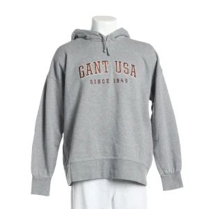 Gant Hoodies (grau, Gr. M) Baumwolle - gebraucht, mit Kapuze mit Tunnelzug & Brustprint 'GANT USA SINCE 1949'