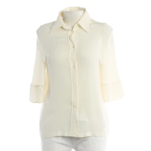 Etro Blusen (beige, Gr. 34) Seide - gebraucht, Seidenbluse mit Hemdkragen & Knopfleiste vorne