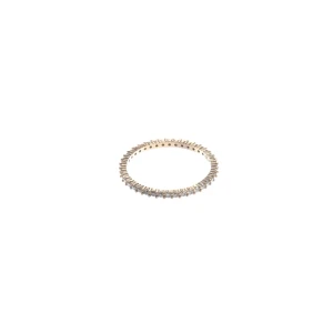 Swarovski Ringe (gold) Metall / Kristall - gebraucht, Ring mit Vollbesatz mit kleinen Kristallen & Schmale Ringschiene