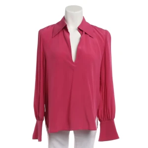 Chloé Blusen (rosa, Gr. 34) Seide - gebraucht, Seidenbluse mit Klassischer Hemdblusenkragen & Tiefer V-Ausschnitt