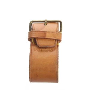Louis Vuitton Anhänger (hellbraun) Leder - gebraucht, Taschenzubehör mit Logo-Prägung & Kontrastnähte