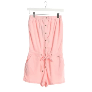 Melissa Odabash Jumpsuits (rosa, Gr. XS) Baumwolle - gebraucht, Kurzer Jumpsuit mit Knopfleiste vorne & Tunnelzug mit Kordel an der Taille