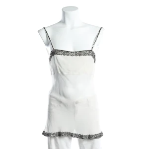 Twin Set Top (beige, Gr. S) Viskose - gebraucht, mit Spaghetti-Träger & Spitzenbesatz
