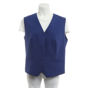 Riani Westen (blau, Gr. 44) Polyester - gebraucht, mit V-Ausschnitt & Paspeltaschen