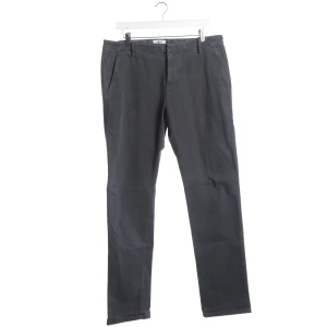 Dondup Hosen (grau, Gr. XL) Baumwolle - gebraucht, Stoffhose mit Gesäßtaschen mit Knopf & Gürtelschlaufen