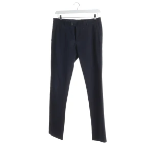 Fay Hosen (navy, Gr. W48) Baumwolle - gebraucht, Stoffhose mit Gürtelschlaufen & Einschubtaschen vorne