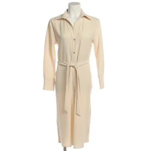 Vince Kleider (beige, Gr. XS) Polyester - gebraucht, Hemdblusenkleid mit Bindegürtel & Knopfleiste