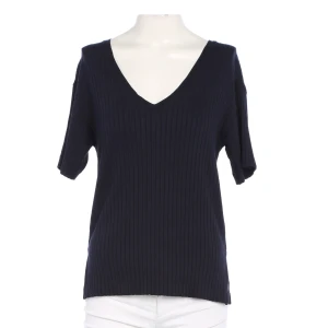 Gant T-Shirts (navy, Gr. XS) Viskose - gebraucht, T-Shirt mit Gerippte Textur & V-Ausschnitt