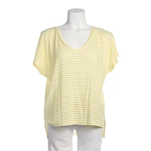 Drykorn Shirt (gelb, Gr. S) Baumwolle - gebraucht, mit gestreiftes Design & V-Ausschnitt