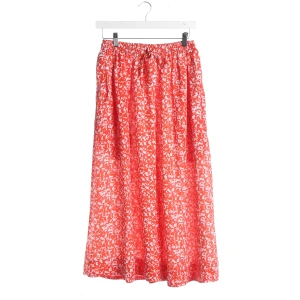 Ganni Röcke (rot, Gr. 36) Polyester - gebraucht, Maxirock mit Elastischer Bund & Kordelzug