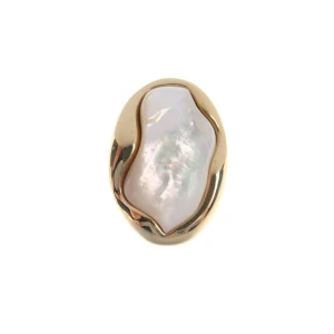 Chloé Ohrring (gold) Metall / Perlmutt - gebraucht, mit Goldfarbene Fassung & Perlmutt-Inlay