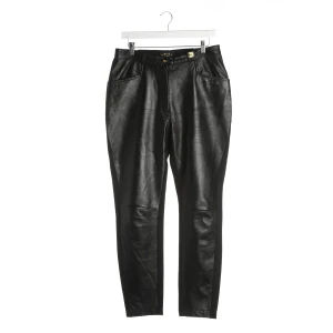 MCM Hose 42 Schwarz (schwarz, Gr. 42) Leder / Viskose - gebraucht, Damen Leder-Vorderseite, Seitliche Stoffeinsätze