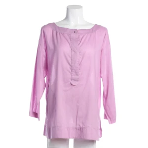Chloé Bluse L Rosa (rosa, Gr. L) Baumwolle - gebraucht, Damen Halbe Knopfleiste, Seitenschlitze
