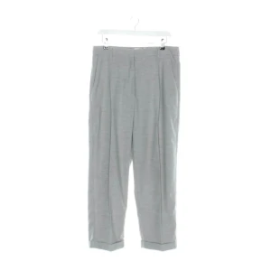 Munthe Hosen (grau, Gr. 40) Viskose - gebraucht, Stoffhose mit Bundfalten & Umschlag am Hosenbein