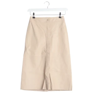 Joseph Röcke (beige, Gr. 34) Leder - gebraucht, Lederrock mit verdeckte Knopfleiste & Horizontalnaht