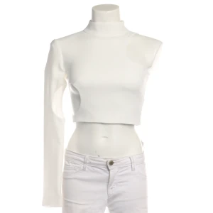 Mônot Blusen (weiß, Gr. 32) Polyester - gebraucht, Top mit Asymmetrisches Design & One-Shoulder-Optik mit einem langen Ärmel
