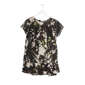 Dolce & Gabbana Sets (schwarz, Gr. 36) Baumwolle - gebraucht, Damen Kirschblüten-Print, Bindeschleife am Rücken