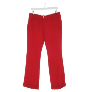Gucci Hosen (rot, Gr. 36) Wolle - gebraucht, Stoffhose mit Gesäßtaschen mit Knopf & Gürtelschlaufen