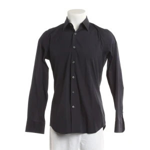 Prada Hemden (navy, Gr. 39) Baumwolle - gebraucht, mit Klassischer Kragen & Durchgehende Knopfleiste