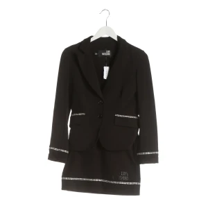 Love Moschino Sets Kostüm (schwarz, Gr. 32) Baumwolle - gebraucht, Damen Kostüm, Strassbesatz an den Taschen