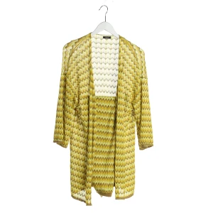 Riani Set 38 Mehrfarbig (gelb, Gr. 38) Polyimid / Lurex - gebraucht, Damen Zickzack-Muster, Metallic-Effekt