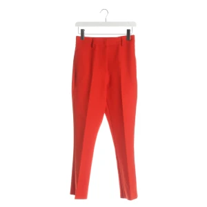 MSGM Hosen (rot, Gr. 32) Polyester - gebraucht, Stoffhose mit Bügelfalten & Gürtelschlaufen
