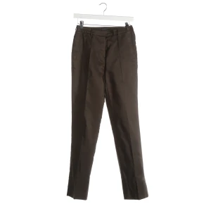 Prada Hosen (braun, Gr. 34) Seide - gebraucht, Stoffhose mit Bügelfalten & Gürtelschlaufen