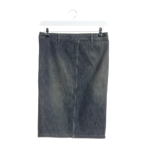 Gucci Röcke (navy, Gr. 36) Denim - gebraucht, Jeansrock mit durchgehender Reißverschluss vorne & Gürtelschlaufen