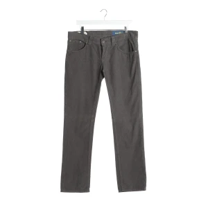 Dondup Glass Hosen (grau, Gr. W31) Baumwolle - gebraucht, mit 5-Pocket-Stil & Logo-Patch am rückseitigen Bund