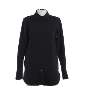 Closed Bluse XS Navy (navy, Gr. XS) Polyester - gebraucht, Damen Spitzkragen, durchgehende Knopfleiste