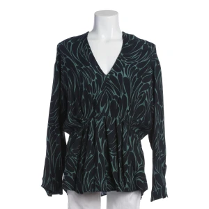 Odeeh Blusen (navy, Gr. 42) Viskose - gebraucht, Damen Gummizug in der Taille, Crêpe-Struktur