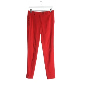 Max Mara Hosen (rot, Gr. M) Baumwolle - gebraucht, Stoffhose mit Gürtelschlaufen & Eingrifftaschen vorne