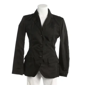 Prada Blazer (schwarz, Gr. 36) Polyimid - gebraucht, Damen Reverskragen, Pattentaschen