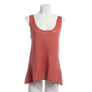 Iheart Top (rot, Gr. S) Leinen - gebraucht, Tanktop mit Feine horizontale Streifen & Leicht transparentes Material