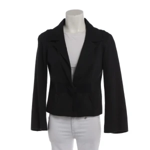 Odeeh Blazer 38 Navy (navy, Gr. 38) Baumwolle - gebraucht, Damen Strukturierte Weboptik, Taillenschleife