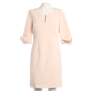 NVSCO Kleider (beige, Gr. 38) Baumwolle - gebraucht, Etuikleid mit Schlitz am Ausschnitt & Umschlagbündchen an den Ärmeln