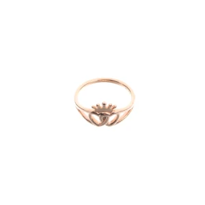 Pandora Ring (rosa) Sterling Silber - gebraucht, mit ineinandergreifende Herzen & Kronen-Motiv