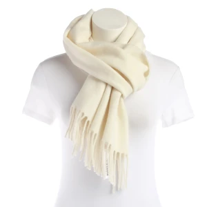 Closed Schals (beige) Baumwolle - gebraucht, Damen Fransenabschluss, weiche, gebürstete Haptik
