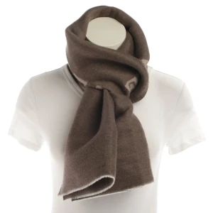 Givenchy Schals (braun) Wolle - gebraucht, Damen 4G Monogramm-Muster, Feine Fransenabschlüsse