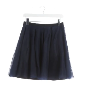 Dior Röcke (navy, Gr. 38) Polyamid - gebraucht, Minirock mit Tüll-Overlay & Gestreifter Bund