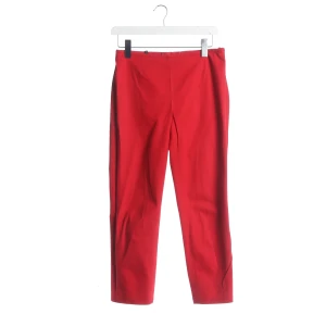 Escada Hose (rot, Gr. 34) Baumwolle - gebraucht, Damen, Stoffhose mit Seitlicher Reißverschluss & Abnäher am Bund
