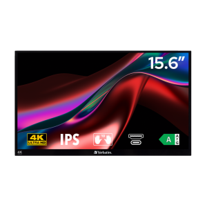 Verbatim PMT-15-4K tragbarer Touchscreen-Monitor 15,6 Zoll (32238)