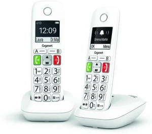 Siemens Téléphone fixe Duo E290 - Blanc GIGASET