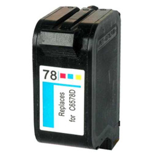 Compatible HP OfficeJet 5110 Series, Cartouche d'encre pour C6578AE HC - Couleur