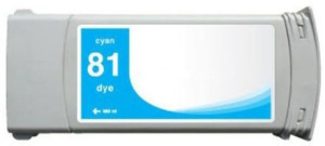 Compatible Cartouche HP 81 / C4931A Cyan - Cyan
