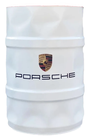 iCarsoft Baril décoratif Porsche blanc