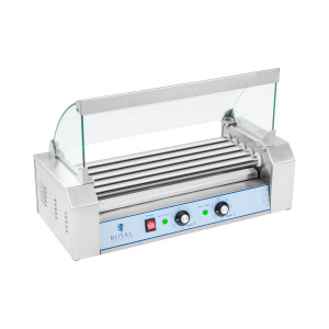 Royal Catering Hot Dog Grill - 5 Rollen - Edelstahl RCHG-5E