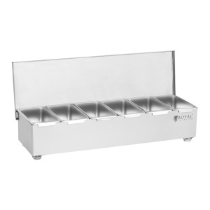 Royal Catering Beholder i rustfritt stål - 6 x 450 ml 10011014