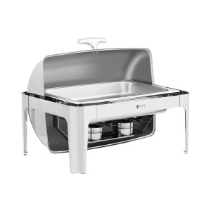 Chafing Dish - GN 1/1 - Royal Catering - 8,5 L - 2 Brennstoffzellen - Rolltop RCCD-RT4_9L